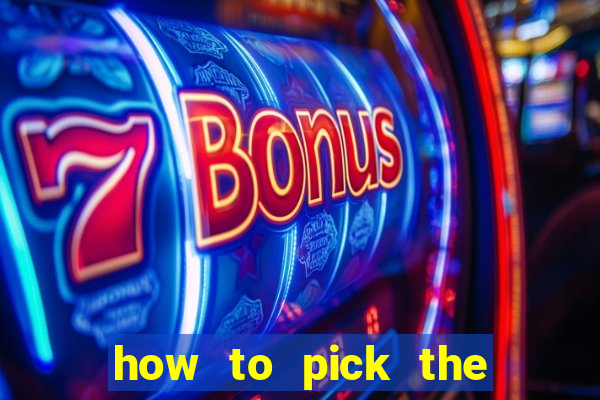 how to pick the right slot machine to win