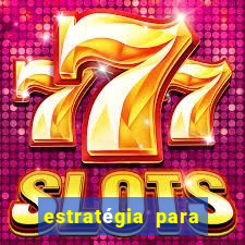 estratégia para jogar slots