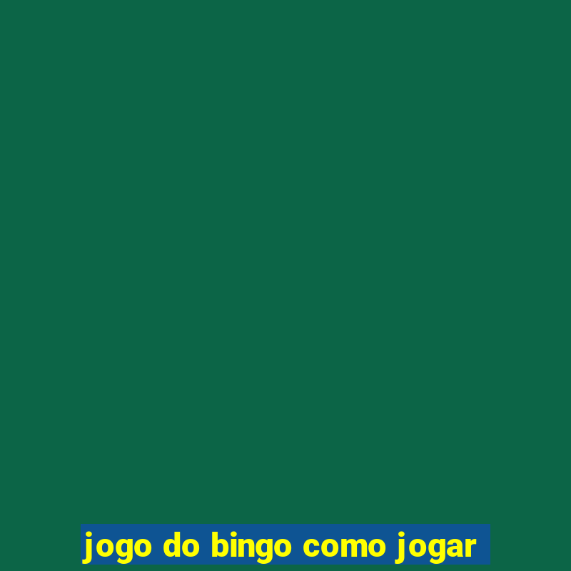 jogo do bingo como jogar