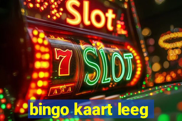 bingo kaart leeg