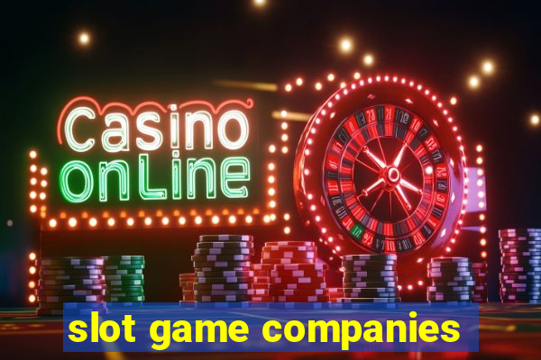 slot game companies