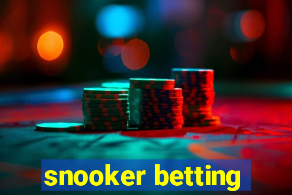 snooker betting