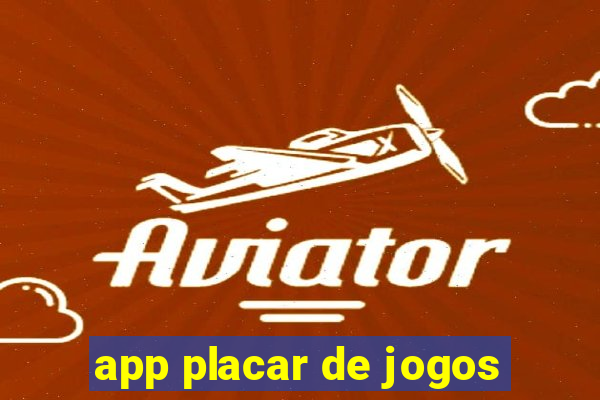 app placar de jogos