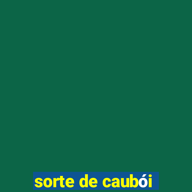 sorte de caubói