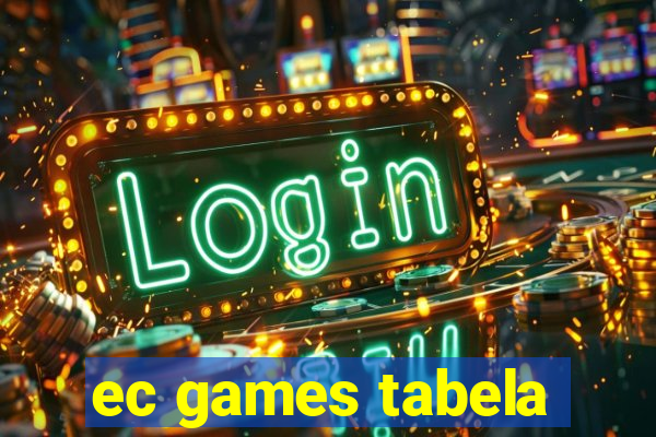 ec games tabela