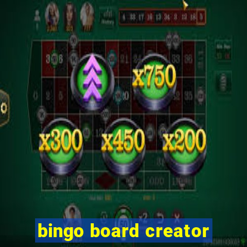 bingo board creator