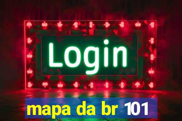 mapa da br 101