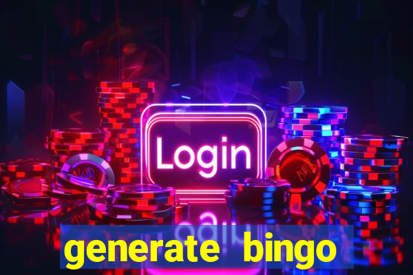 generate bingo cards with pictures