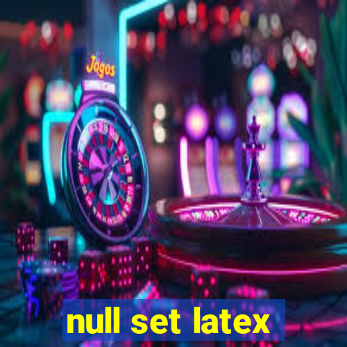 null set latex