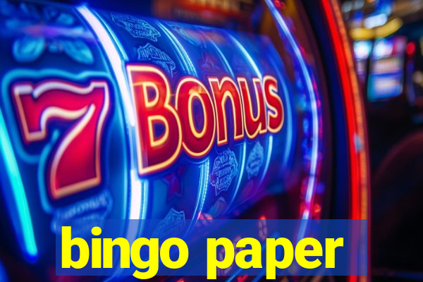 bingo paper