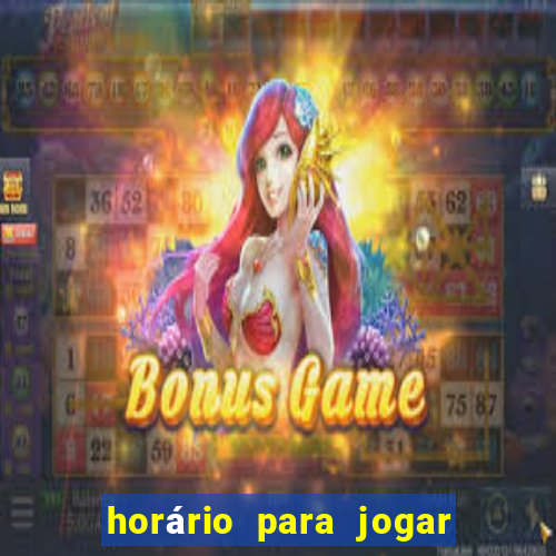 horário para jogar fortune tiger hoje