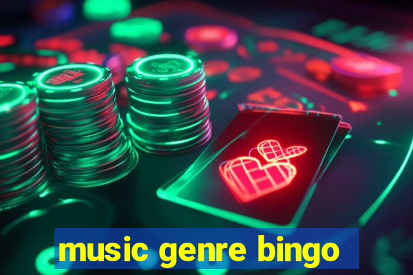 music genre bingo