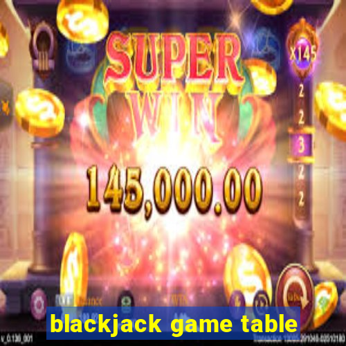 blackjack game table