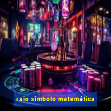 raio símbolo matemática