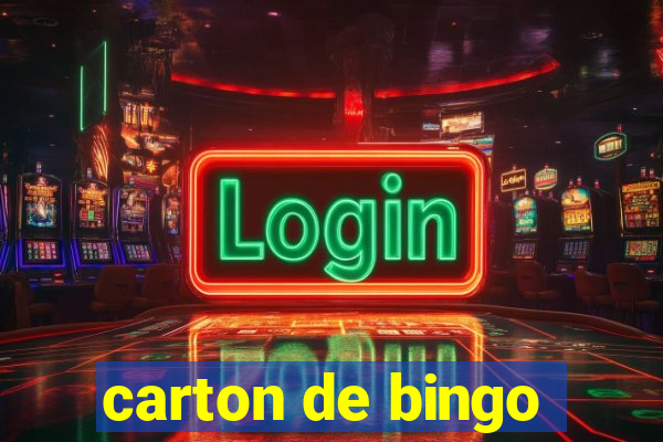 carton de bingo