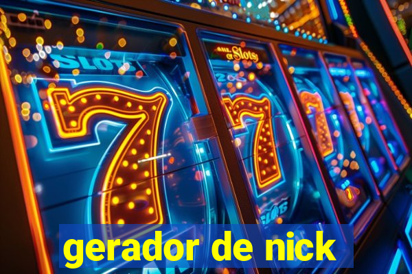 gerador de nick