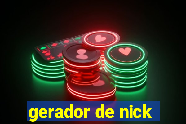 gerador de nick