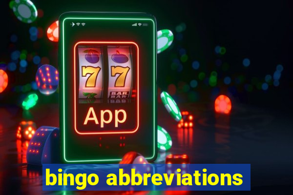 bingo abbreviations