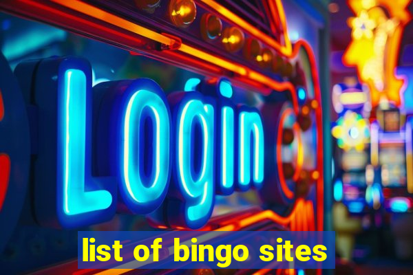 list of bingo sites