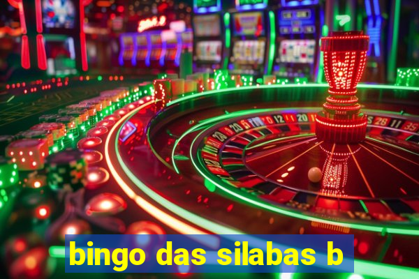 bingo das silabas b