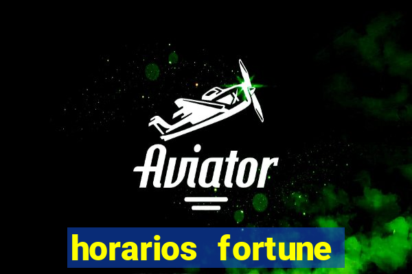 horarios fortune tiger hoje