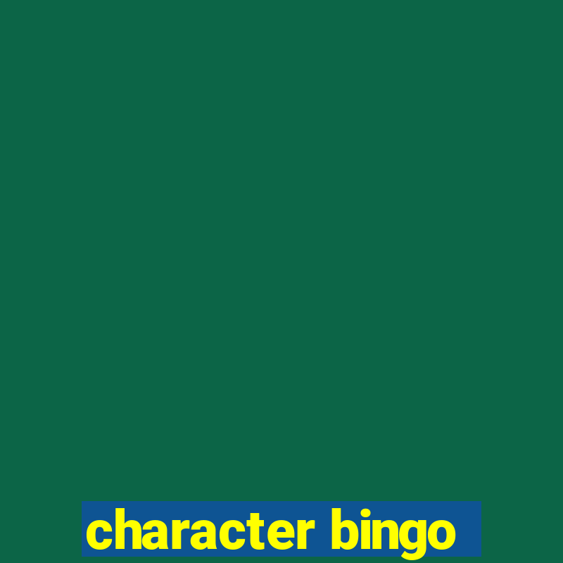 character bingo