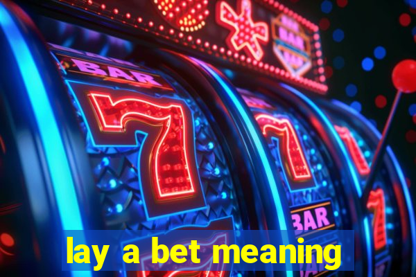 lay a bet meaning