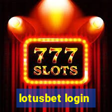 lotusbet login