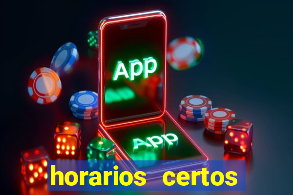 horarios certos para jogar fortune tiger