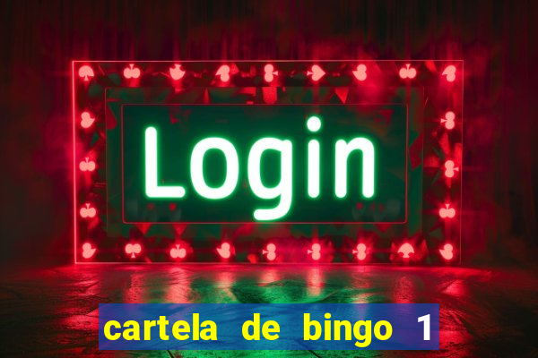 cartela de bingo 1 a 50