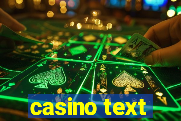 casino text