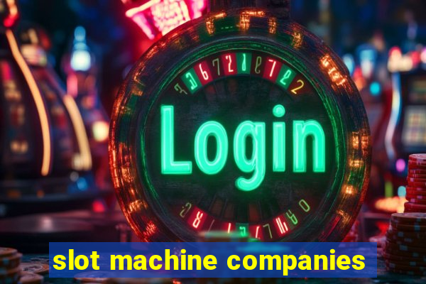 slot machine companies