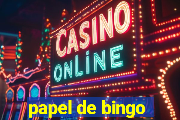 papel de bingo