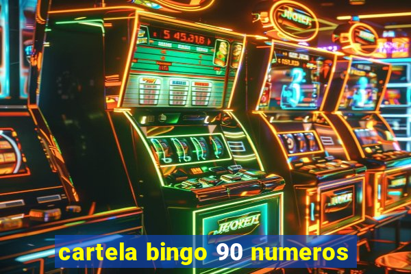 cartela bingo 90 numeros