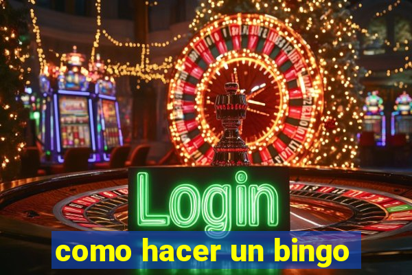 como hacer un bingo