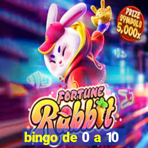 bingo de 0 a 10