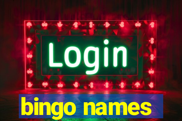 bingo names