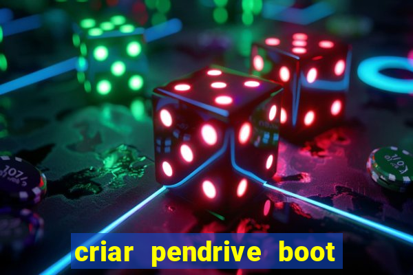 criar pendrive boot windows 10