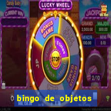 bingo de objetos para imprimir