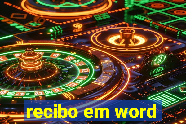 recibo em word