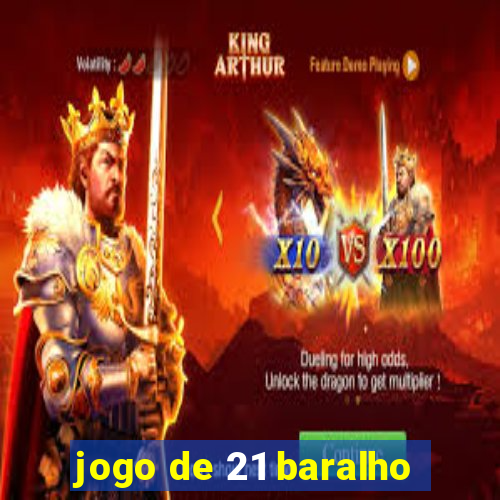 jogo de 21 baralho