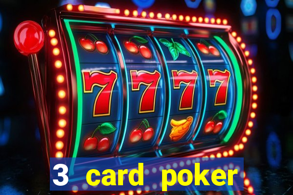 3 card poker casino game