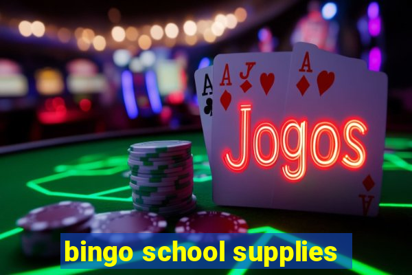 bingo school supplies