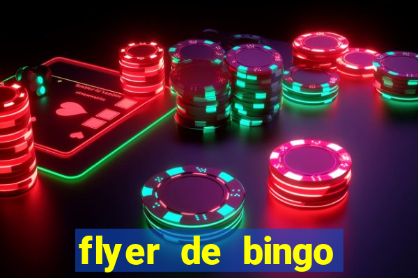 flyer de bingo para editar