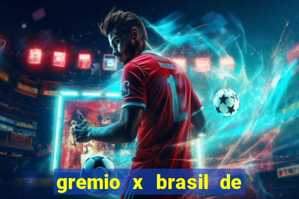 gremio x brasil de pelotas palpite