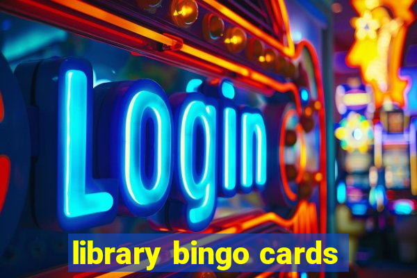 library bingo cards