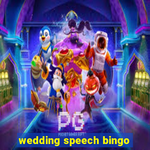 wedding speech bingo