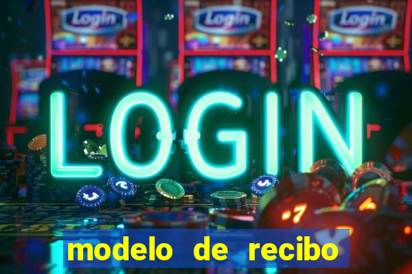 modelo de recibo de pagamento autonomo