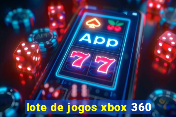 lote de jogos xbox 360