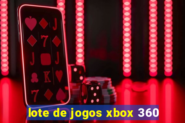 lote de jogos xbox 360